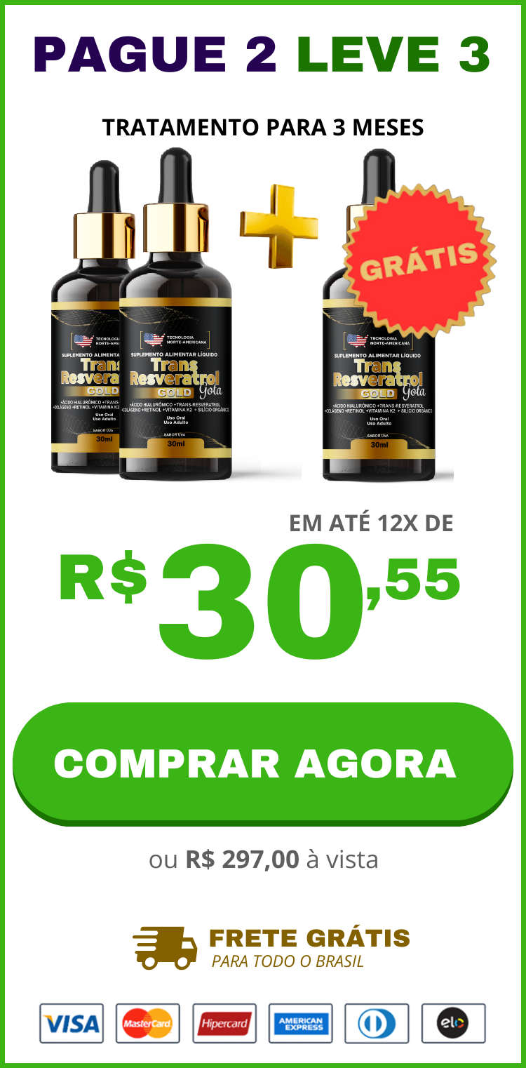 Comprar Trans Resveratrol Americano + Vitamina K2: kit 3 frascos